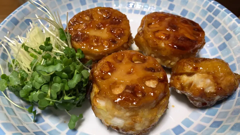 レンコン鶏ひき肉挟み|鈴木早苗さん