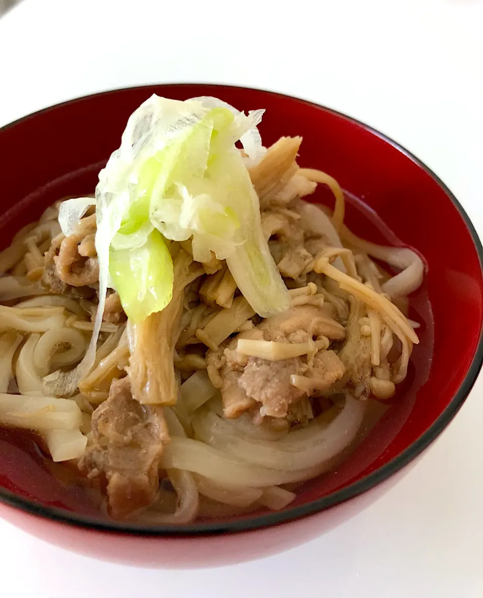 しぐれ煮のせ ぶっかけうどん|りさこさん