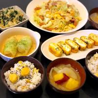 サツマイモとタマネギの味噌汁 他…