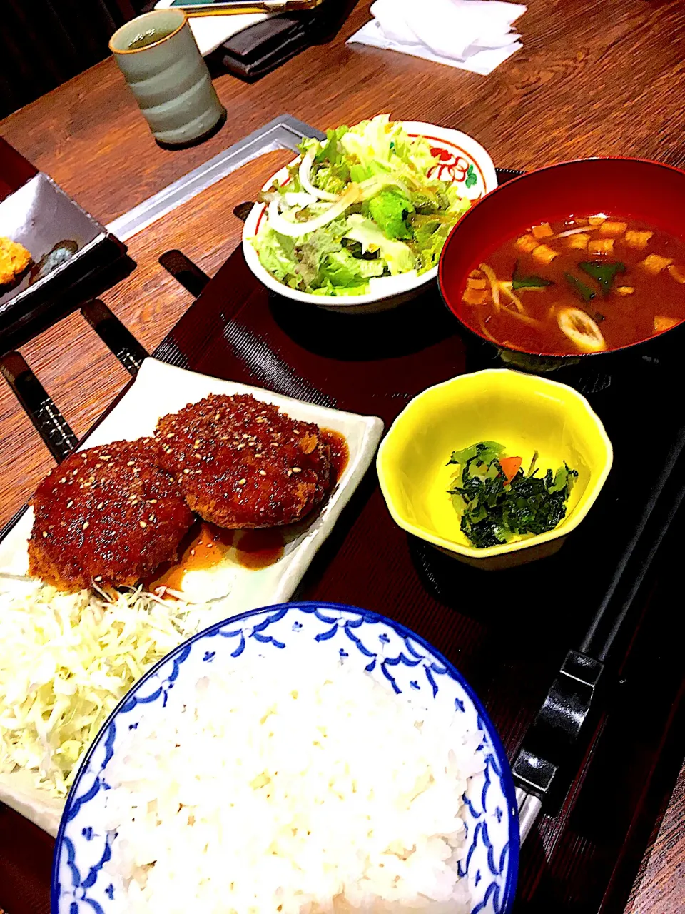 牛タンメンチカツ定食＠山形山(月島)|yoooochanさん