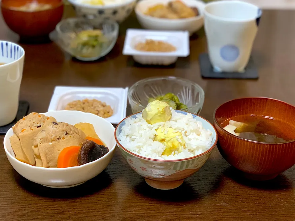 🌸 栗ご飯 がメインの晩ご飯 🌸|たんちゃんさん