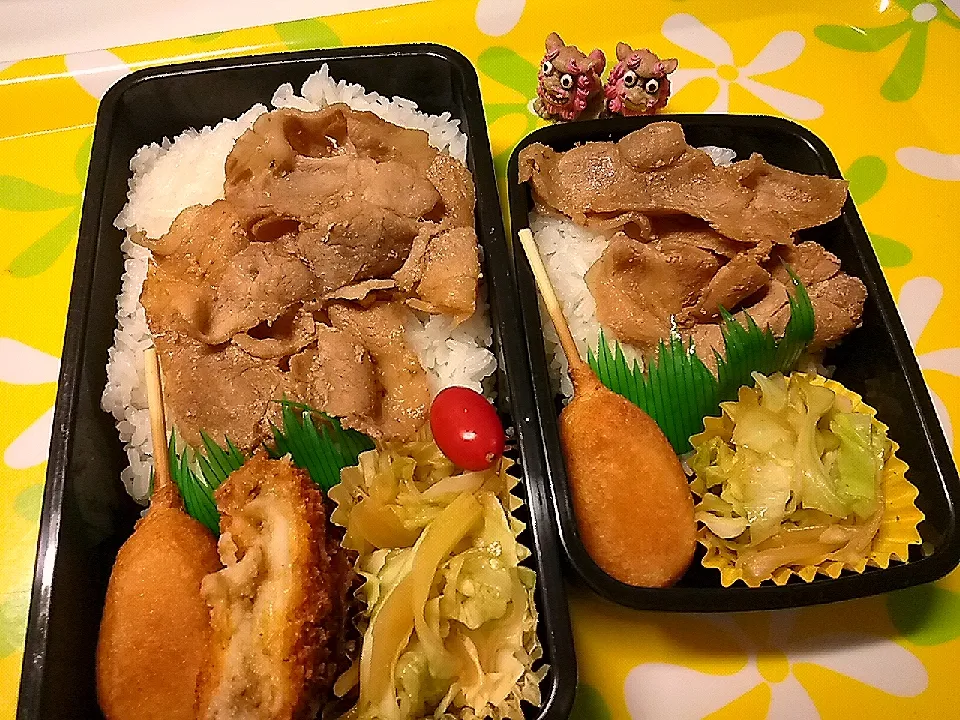 夫の弁当、娘の弁当|みどりさん