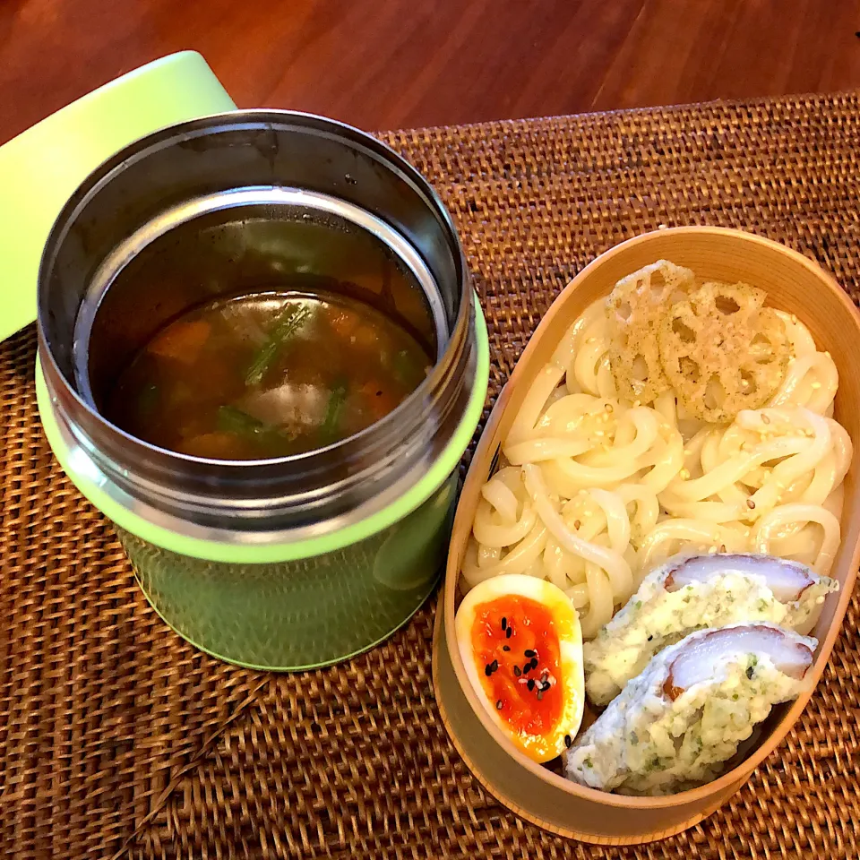 2019.10.09 カレー饂飩弁当|みほさん