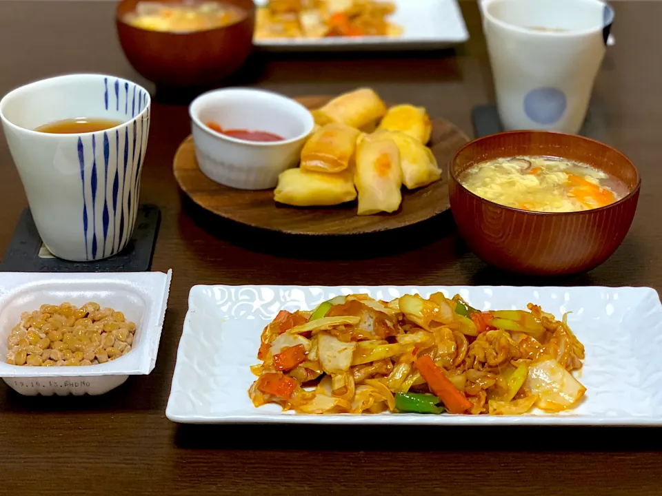 🌸 豚肉と野菜の辛味噌炒め 🌸|たんちゃんさん