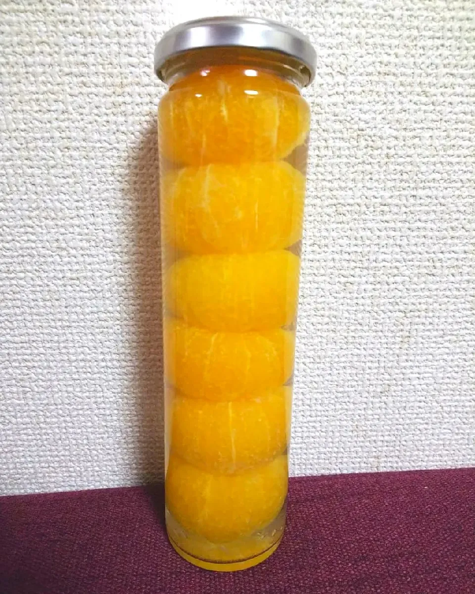 Snapdishの料理写真:🍊まるごとみかんの瓶詰め🍊|foodanalystＭＩＫＩさん