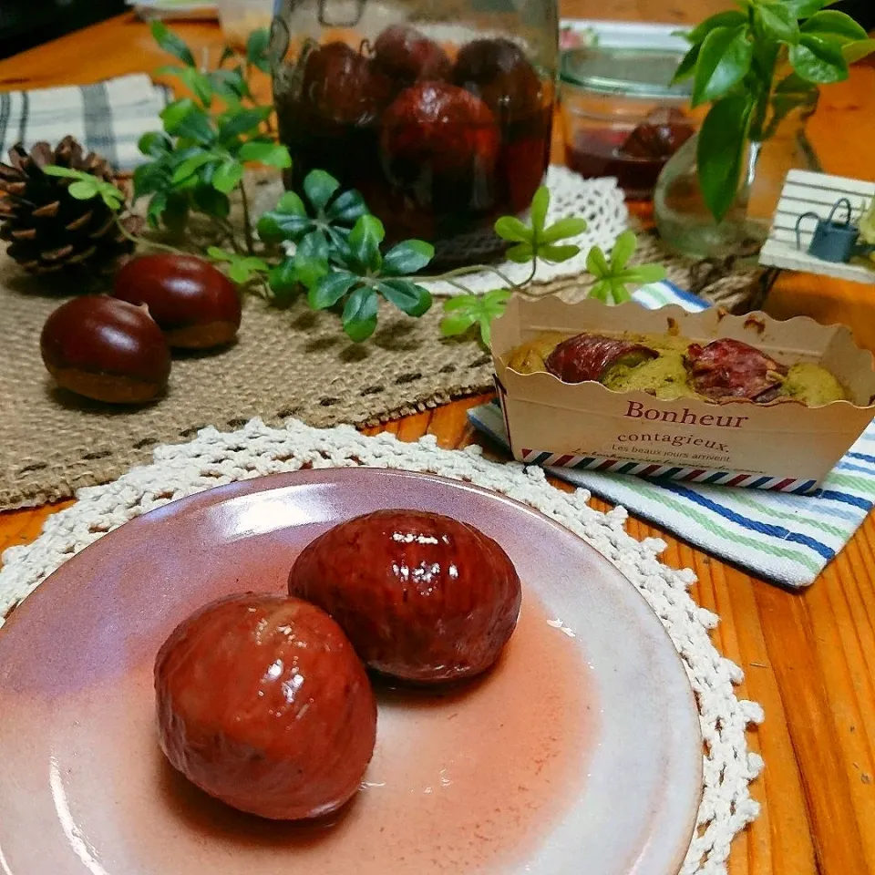 Snapdishの料理写真:栗の渋皮煮 🌰|とまと🍅さん