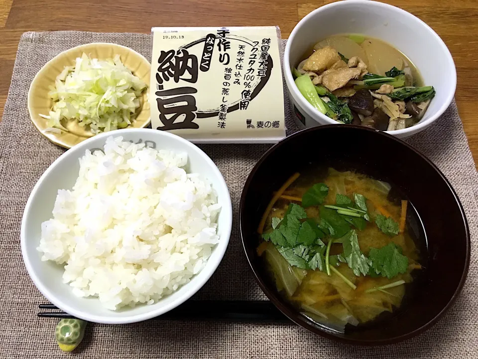 美味しい納豆ごはんの朝ごはーん！
 #朝ごはん  #簡単料理|morimi32さん