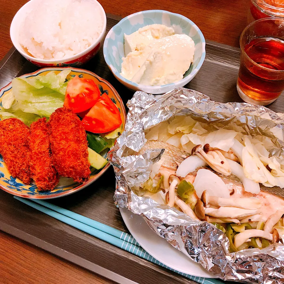 鮭のホイル焼き定食|haruyokoさん