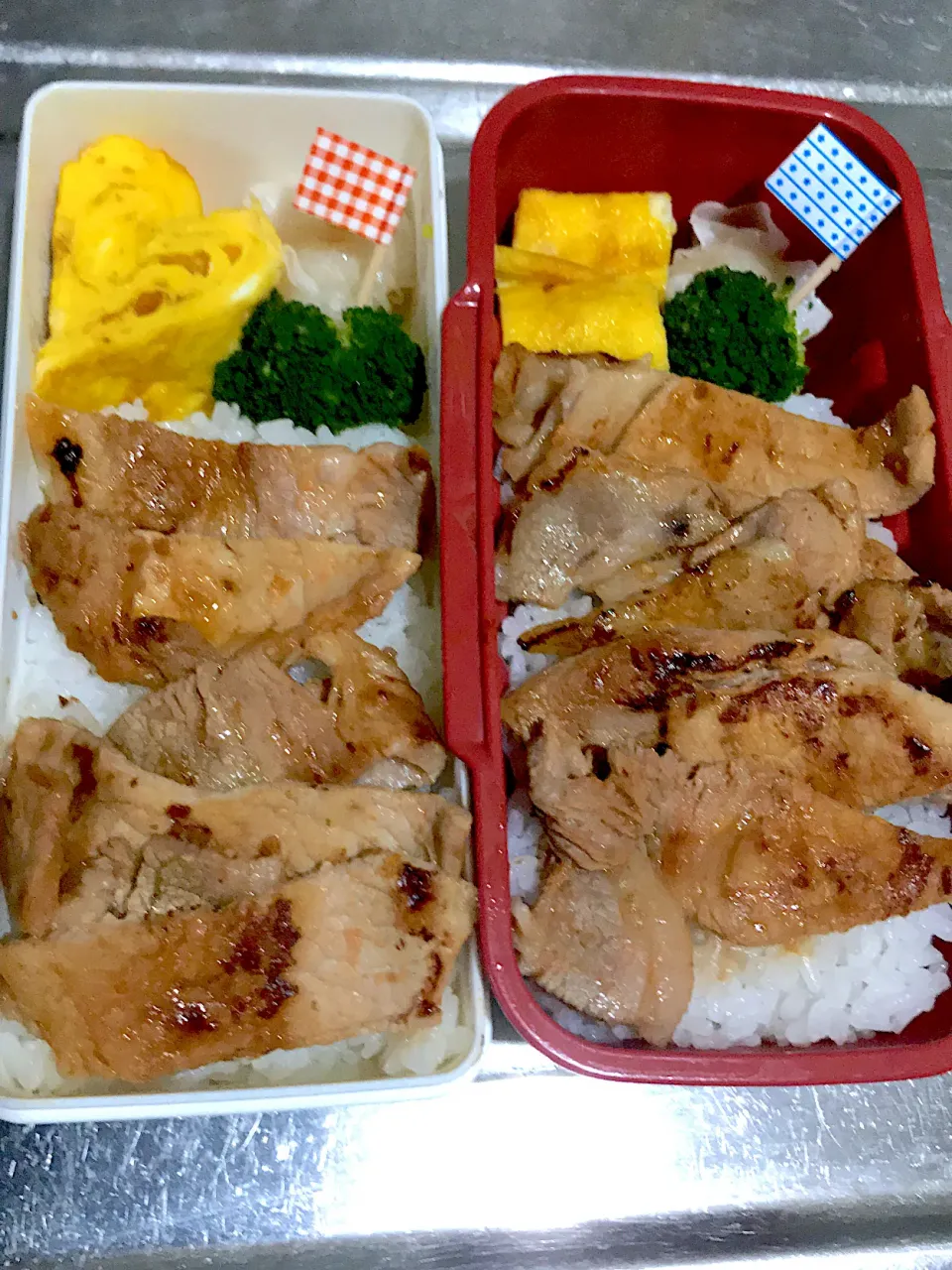 Snapdishの料理写真:生姜焼き弁当！|こーやさん