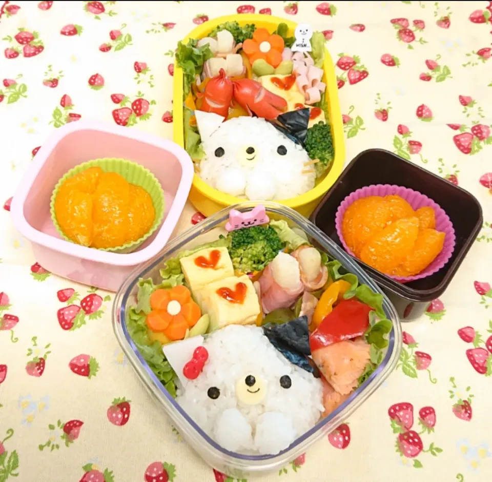 猫ちゃんおにぎり弁当❤️|みちゅあしさん