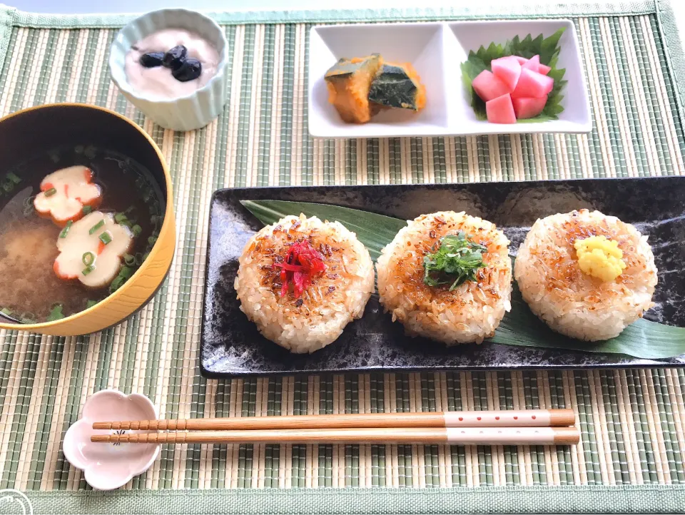 🌾焼きおにぎりのランチ🌾|ちゃべさん