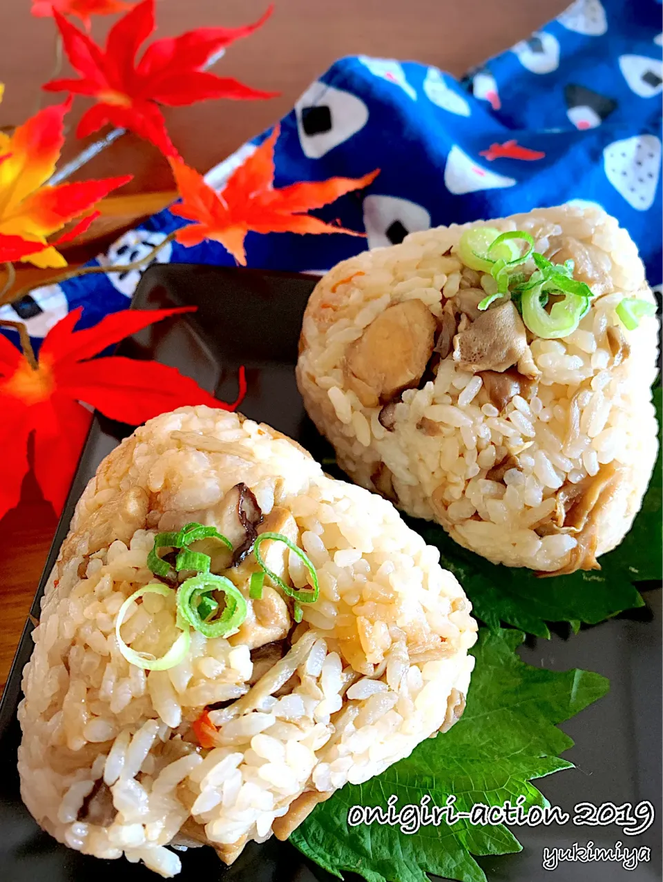 からあげビールさんの料理 食欲の秋到来♪簡単モチモチ!きのこ鶏ごぼう中華おこわでおにぎりアクション♪|yukimiya7262さん