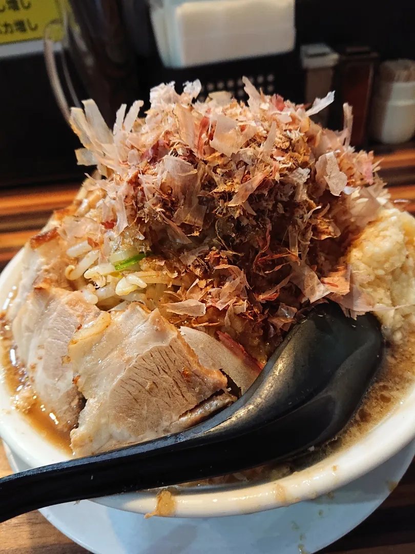 笑福 西中島南方店 豚Wラーメン増し増し|tomoyuki.nakaharaさん