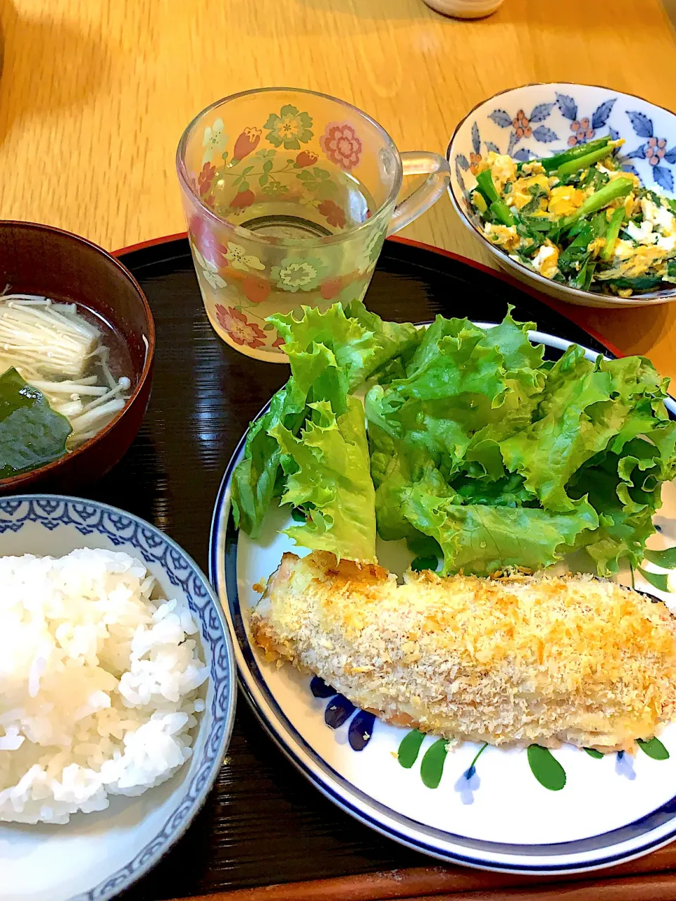 鮭のパン粉焼きで晩御飯|Mikaさん