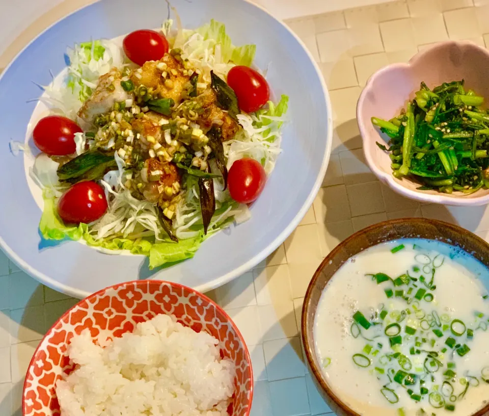 鶏のマヨポン酢炒めとゆし豆腐|Yoco⋆︎*さん