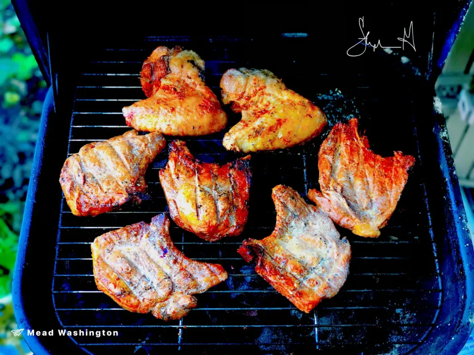 BBQ pork chops and turkey wings|Ms.Stephさん