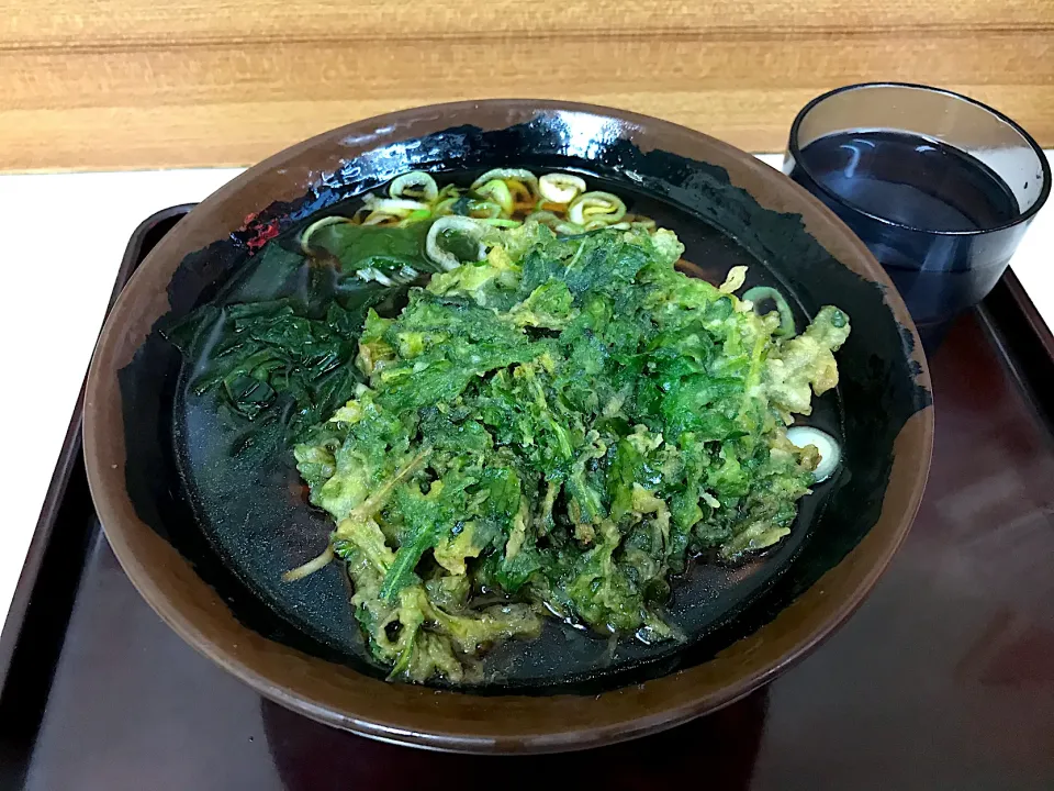 Snapdishの料理写真:春菊天そば|マハロ菊池さん