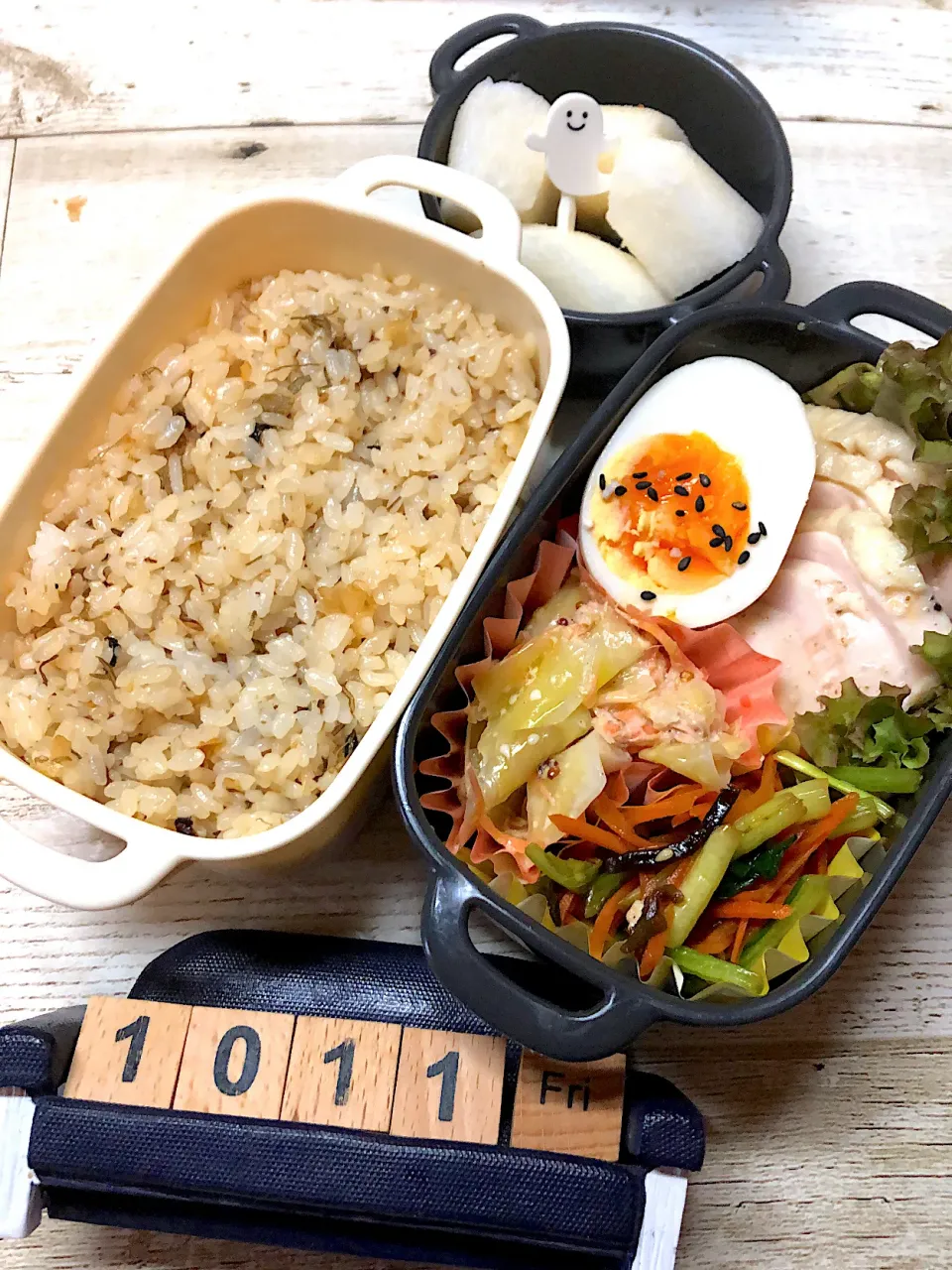 Snapdishの料理写真:漁師の力めし弁当☆10/11#中学男子弁当|yu-co☆さん