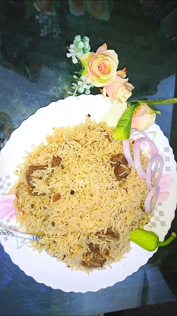 Aromatic Mutton Pulao 🔥 A perfect blend of whole spicies|wajiha a sabirさん