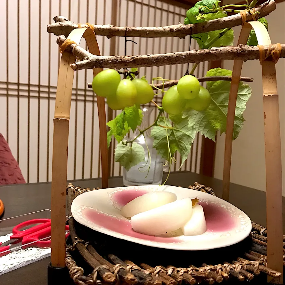 シャインマスカット🍇と梨🍐|ナムナムさん