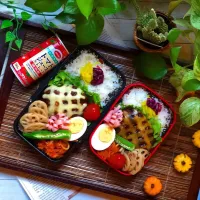 Snapdishの料理写真:チーズハンバーグ弁当|kayoswdさん