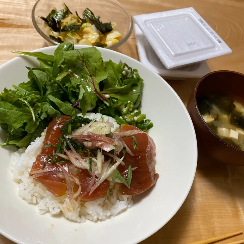 まぐろの漬け丼|チョビさん