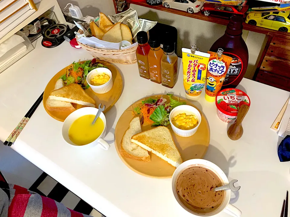 Snapdishの料理写真:朝ごはんワンプレート|まめさん