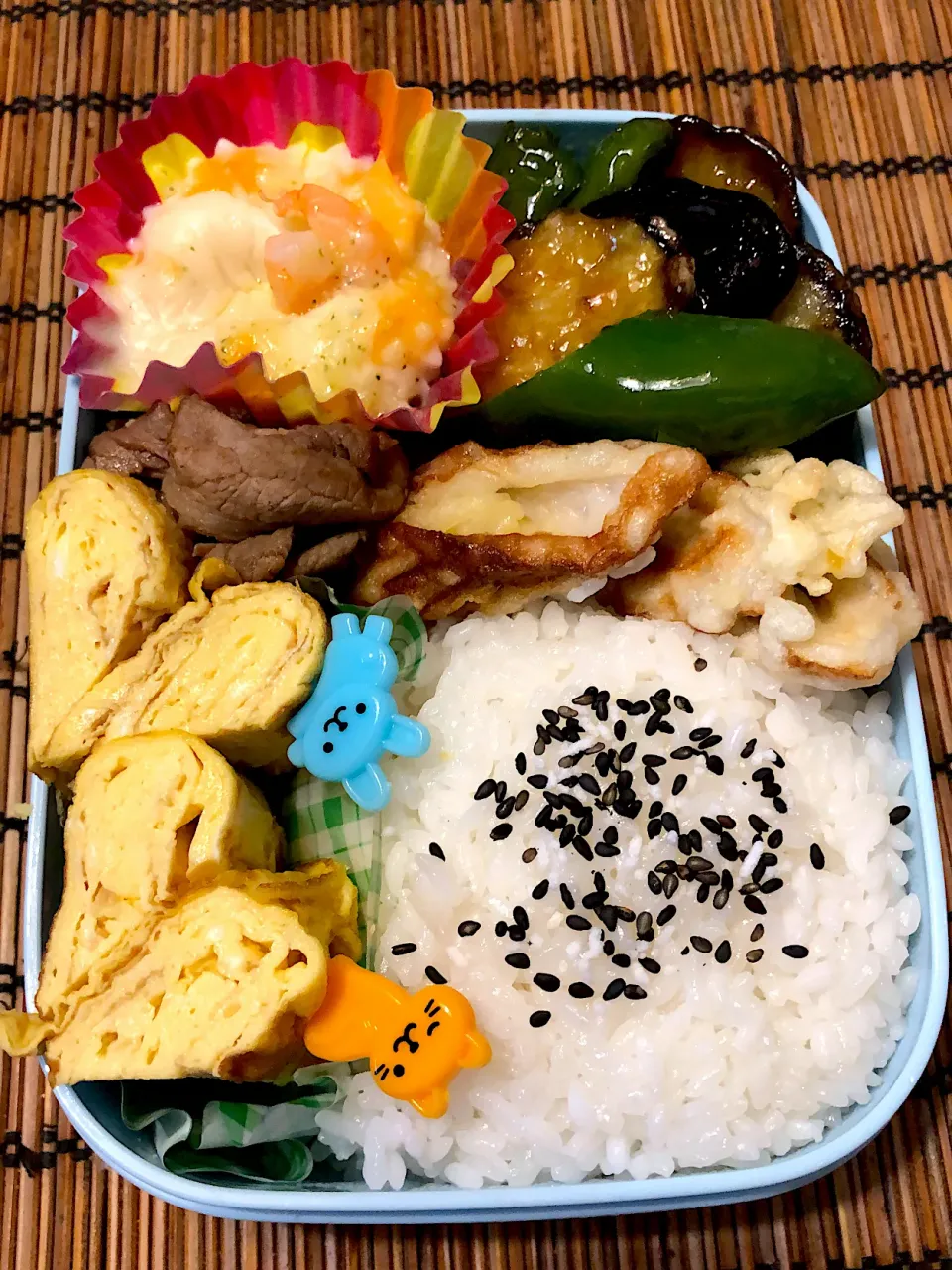 Snapdishの料理写真:今夜の夜勤弁当！|いっちさん