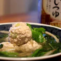 Snapdishの料理写真:牛蒡と鶏団子の和風スープ