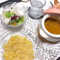 Snapdishの料理写真:スープカレー♡ターメリックライス|みぽさん