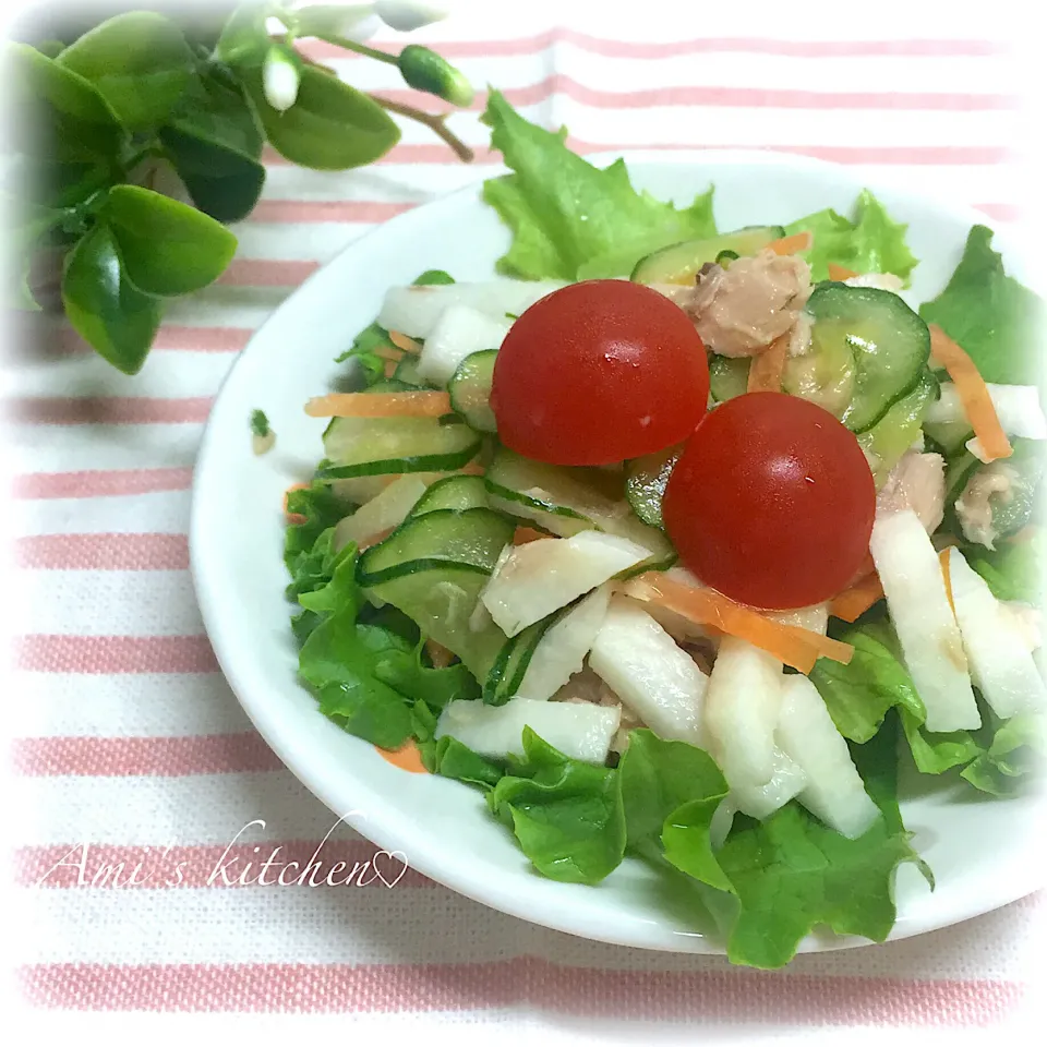 長芋とツナときゅうりのサラダ😊🥗|あみさん