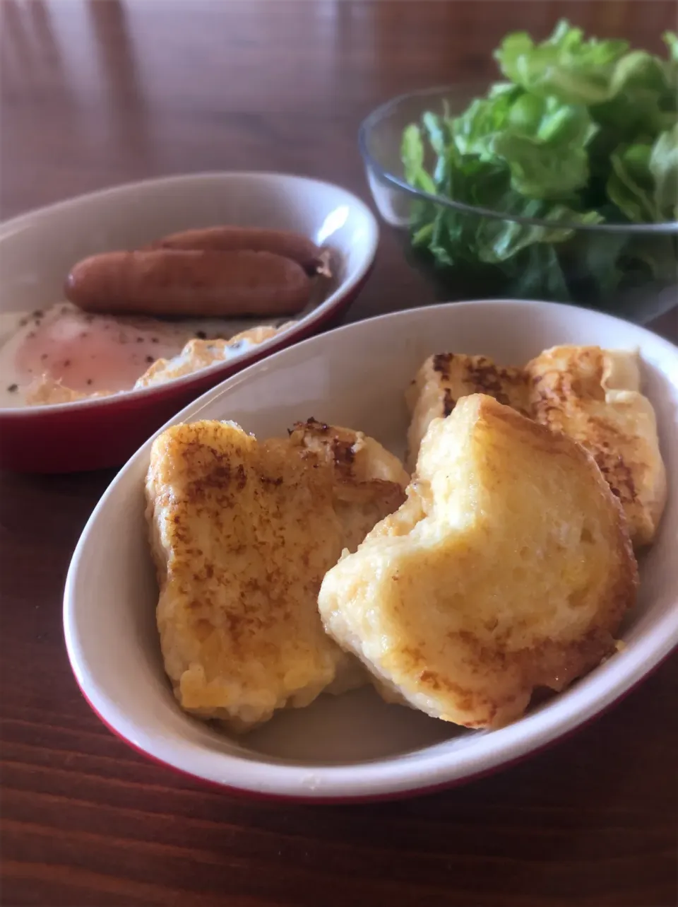 Snapdishの料理写真:10/13の朝食　フレンチトースト|yoneさん