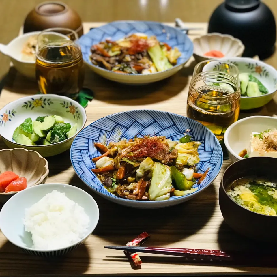 Snapdishの料理写真:回鍋肉定食|nailsbayさん