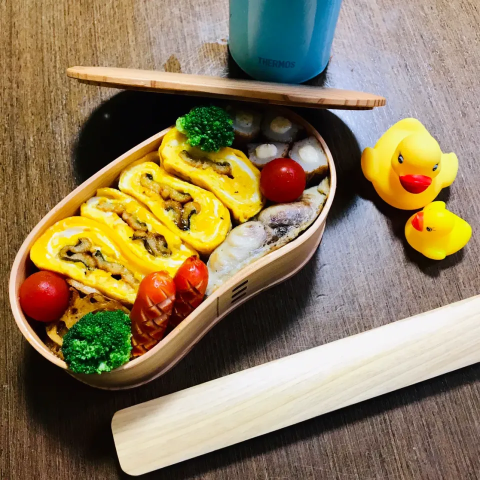 『煮穴子の卵焼き』わっぱ弁当|nailsbayさん