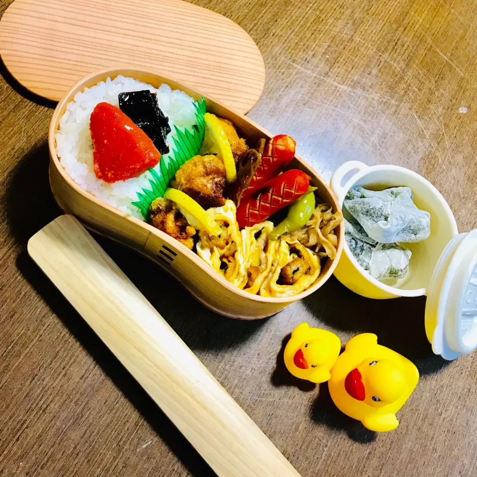 晩御飯の残りもの弁当|nailsbayさん