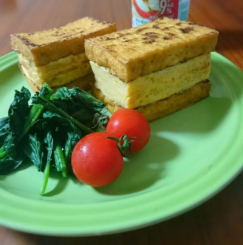 ひんこない厚焼き卵ｻﾝﾄﾞ|まりおさん