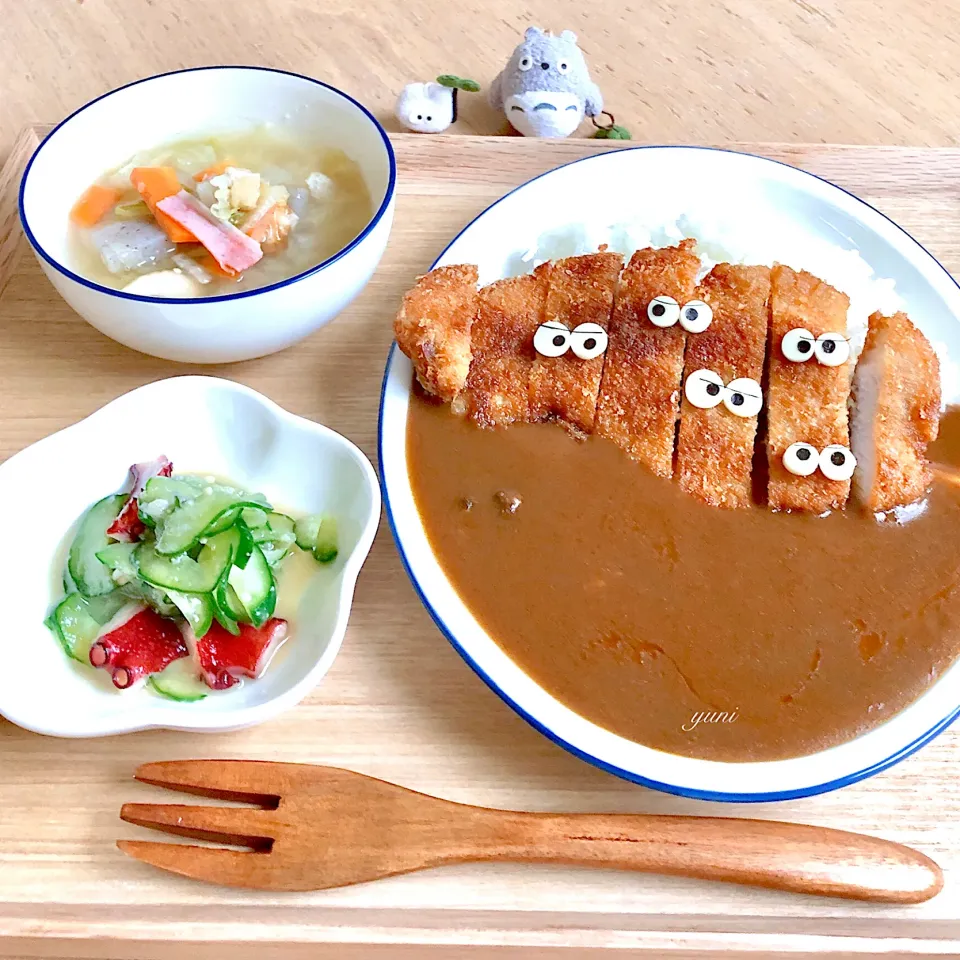 お昼ごはんは、カツカレー🍛|🌸yuni🌸さん