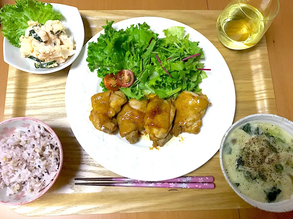 今日の夕ご飯☆テリヤキチキン|かなママさん