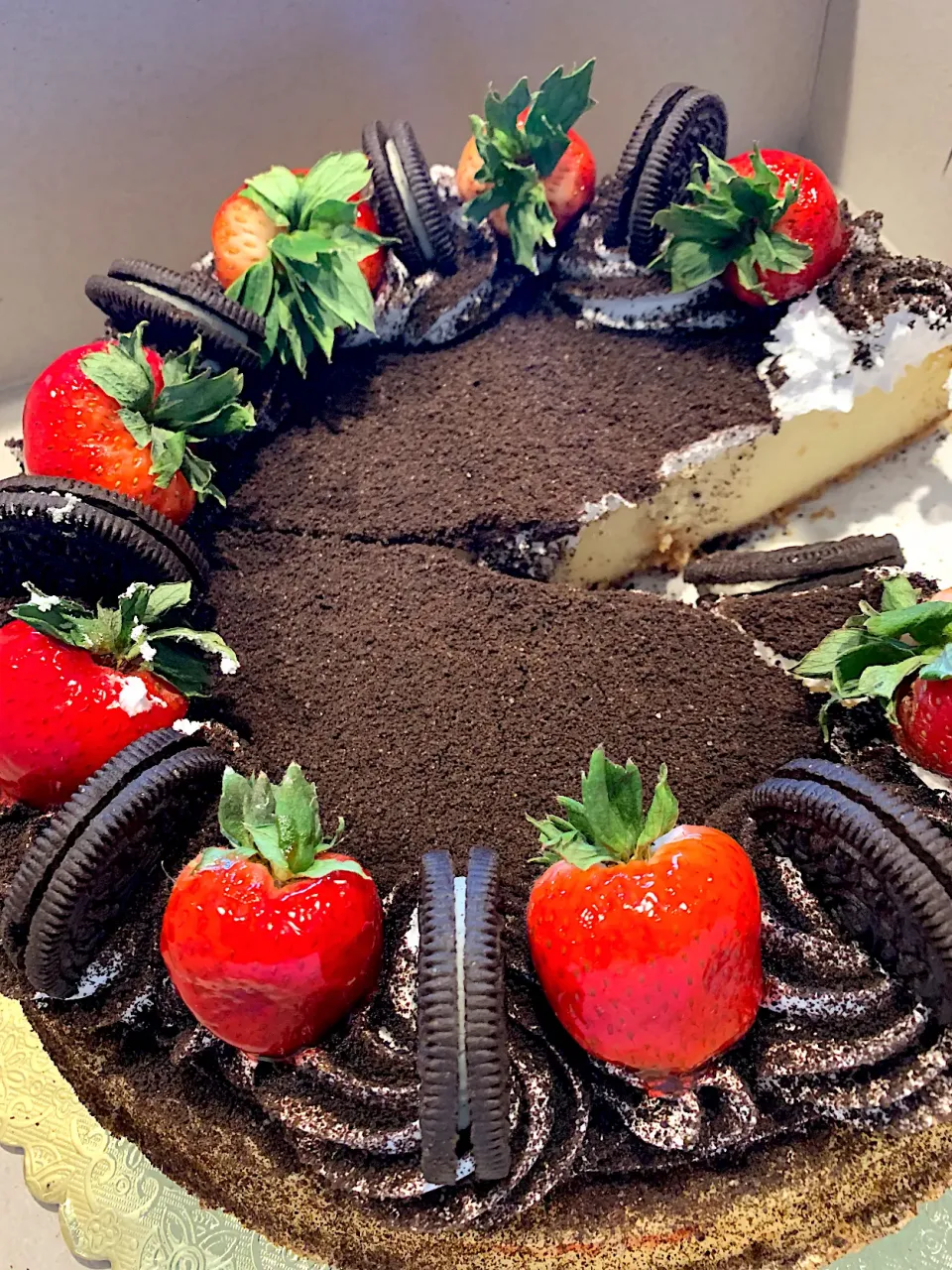 Oreo strawberry cheesecake🍰🍓|🌺IAnneさん