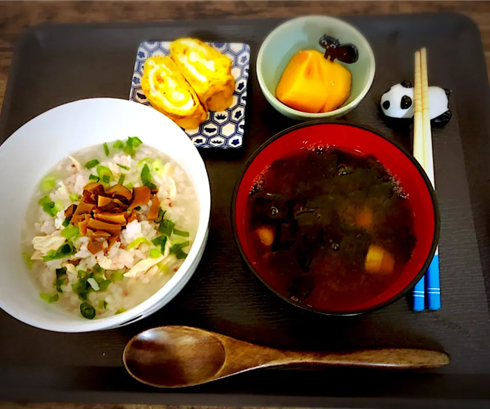 中華粥定食～🎶|パンダ母さん🐼さん