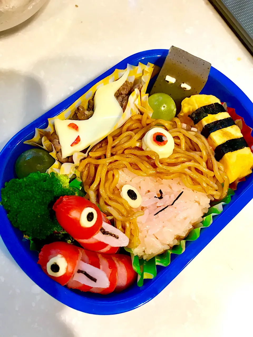 ＃お弁当＃遠足#鬼太郎#ゲゲゲの鬼太郎#キャラ弁|anriさん