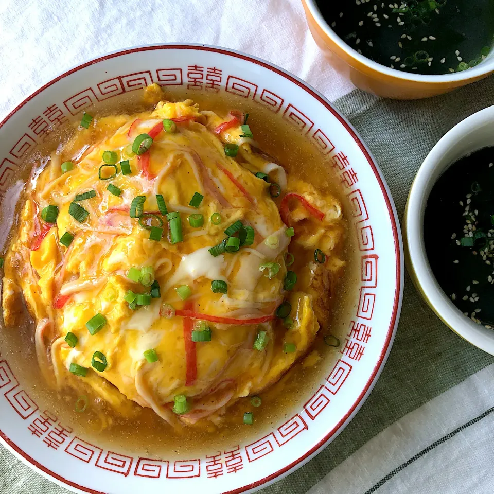 カニカマ天津飯|あここさん