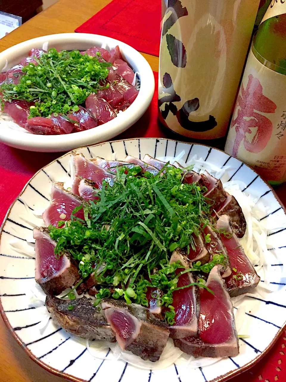 かつおたたき🍀かつおの刺身🐟|おかちさん