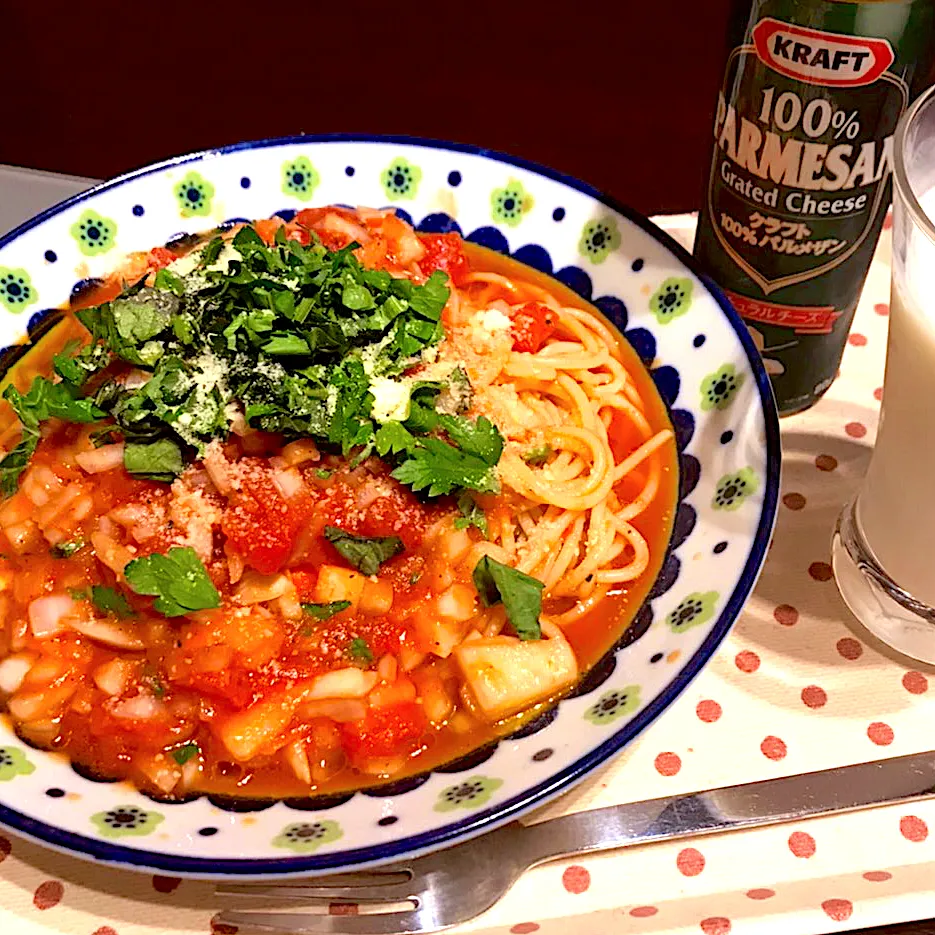 ハーブとトマトのスパゲティ|ゆきっちん(・8・)さん