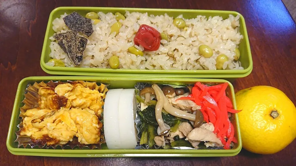 枝豆ご飯弁当|りょーさん