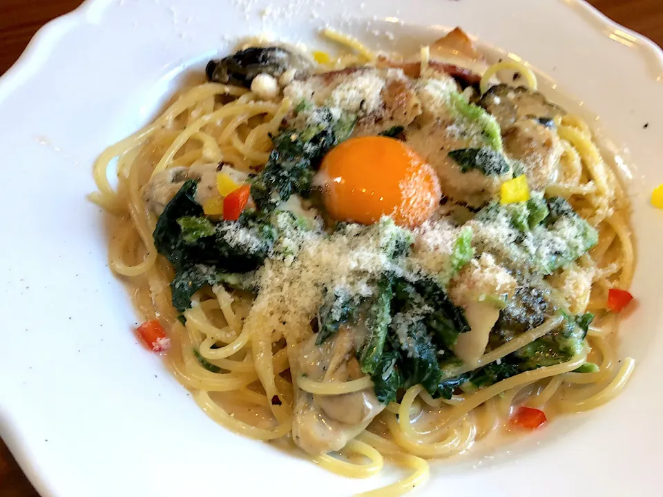 牡蠣ボナーラ|Hitomiさん