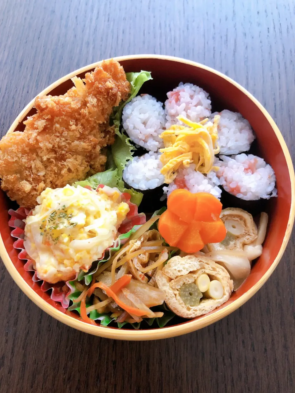 Snapdishの料理写真:10/15チキンカツ弁当💗|あーるさん