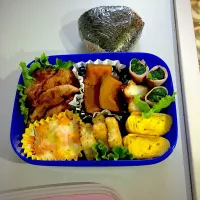 中学野球部男子のお弁当。|michiさん