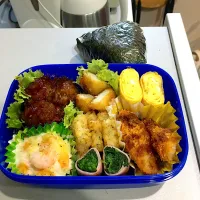 中学野球部男子のお弁当。|michiさん