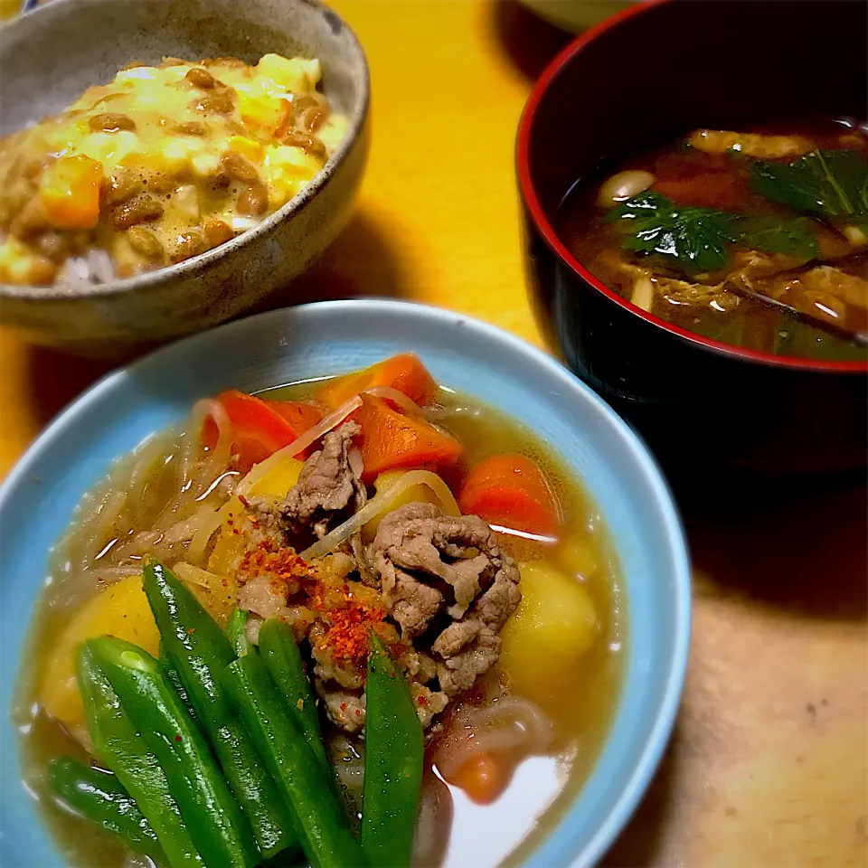 汁だくの肉じゃが定食♫|こなちゅんさん